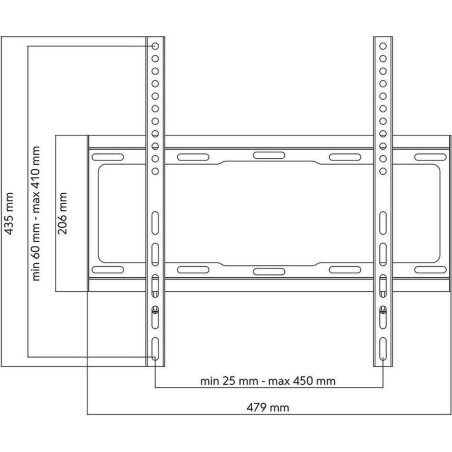 One For All Smart WM 2411 Wall Mount for Flat Panels 32-55" - Sturdy, Stylish, and Easy to Install!